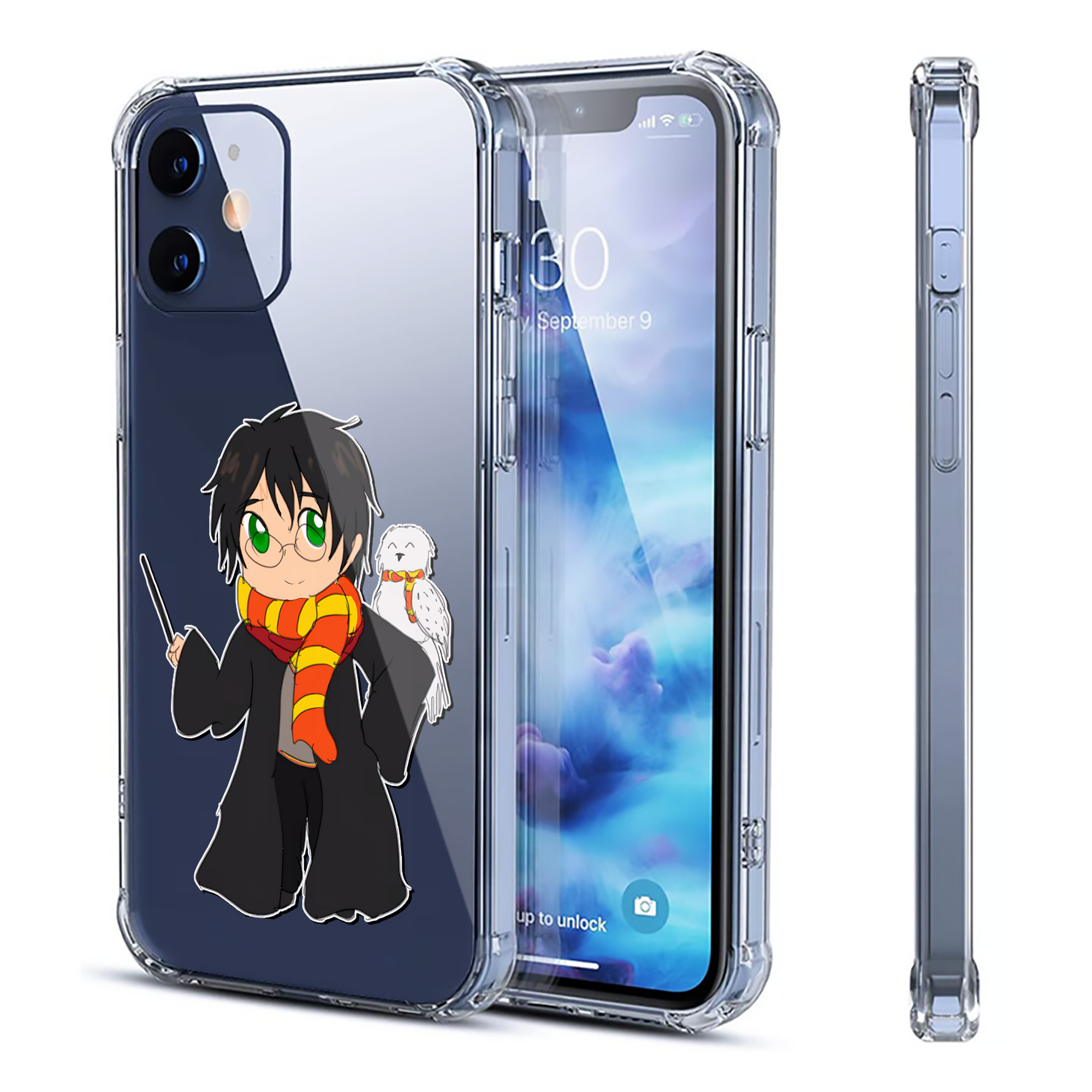（画像用） Harry Potter ハリー・ポッターシリーズ 【iPhone 12シリーズ対応】透明スマホケース（クリアソフトケース）